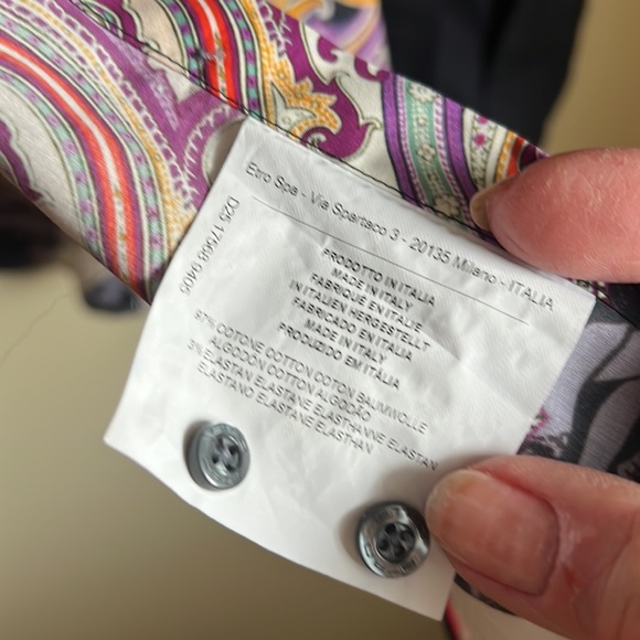 NWOT ETRO shirt, Small - Picture 5 of 10